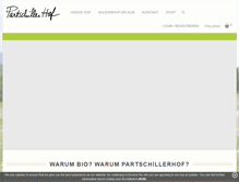 Tablet Screenshot of partschillerhof.it